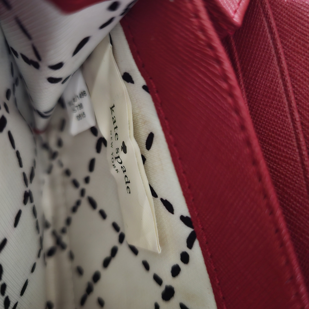 Kate Spade Cherry Red Zip Wallet - Picture 9 of 9
